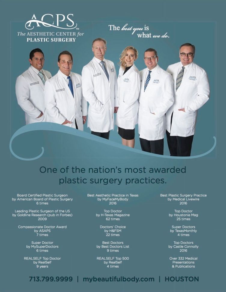 Plastic surgeons at the Aesthetic Center for Plastic Surgery